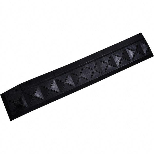 Ergo Advantage - 22" Long x 4" Wide x 1" Thick, Anti-Fatigue Modular Matting Anti-Fatigue Flooring - Female, 1 Interlocking Side, Black, For Dry Areas - Industrial Tool & Supply