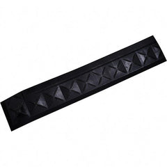 Ergo Advantage - 22" Long x 4" Wide x 1" Thick, Anti-Fatigue Modular Matting Anti-Fatigue Flooring - Female, 1 Interlocking Side, Black, For Dry Areas - Industrial Tool & Supply