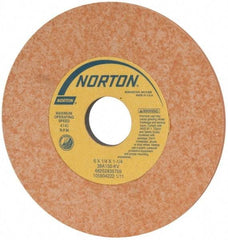 Norton - 6" Diam x 1-1/4" Hole x 1/4" Thick, K Hardness, 150 Grit Surface Grinding Wheel - Aluminum Oxide, Type 1, Very Fine Grade, 4,140 Max RPM, Vitrified Bond, No Recess - Industrial Tool & Supply