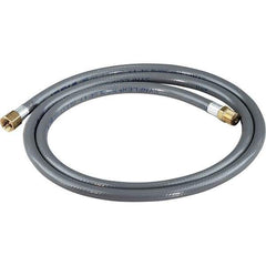 Dynabrade - 1/4" ID 5' Long Hose - Female/Male Ends, 90 Working psi, 1/4" Fitting, Gray - Industrial Tool & Supply