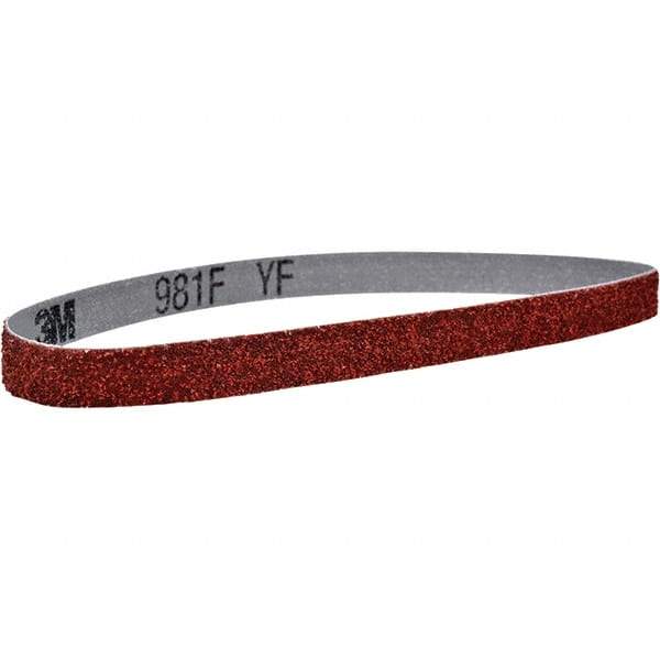 3M - 6" Wide x 48" OAL, 36 Grit, Ceramic Abrasive Belt - Ceramic, Coated, YF Weighted Cloth Backing, Series 981F - Industrial Tool & Supply