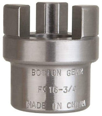 Boston Gear - 3/4" Max Bore Diam, FC15 Coupling Size, Flexible Half Coupling - 1-1/2" OD, 2.76" OAL, Steel - Industrial Tool & Supply