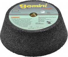 Norton - 6" Diam, 2" Overall Thickness, 16 Grit, Type 11 Tool & Cutter Grinding Wheel - Very Coarse Grade, Aluminum Oxide/Silicon Carbide Blend, Q Hardness, 6,000 RPM - Industrial Tool & Supply