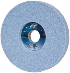 Norton - 7" Diam x 1-1/4" Hole x 1" Thick, I Hardness, 46 Grit Surface Grinding Wheel - Ceramic, Type 5, Coarse Grade, 3,600 Max RPM, Vitrified Bond, One-Side Recess - Industrial Tool & Supply