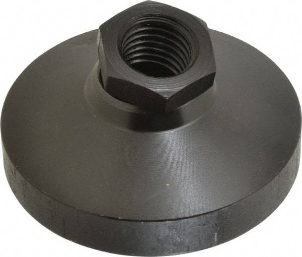 TE-CO - Socket Mount Leveling Pad - 3" Base Diam, 1-1/16" Hex - Industrial Tool & Supply
