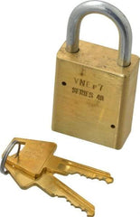 American Lock - 3/4" Shackle Clearance, Keyed Alike Tubular Padlock - 1/4" Shackle Diam, Steel - Industrial Tool & Supply