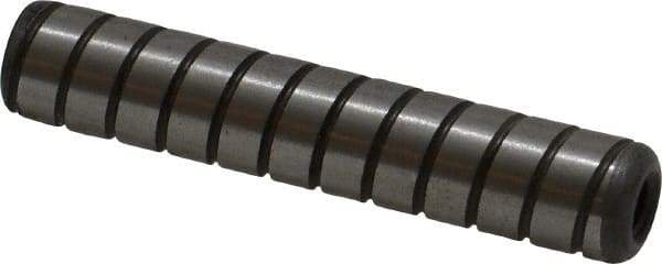 Holo-Krome - 3/8" Diam x 2" Pin Length 4000 Alloy Steel Pull Out Dowel Pin - Black Luster Finish, C 47-58 & C 60 (Surface) Hardness, 1 Beveled & 1 Threaded End - Industrial Tool & Supply