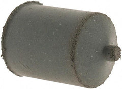 Cratex - 7/8" Max Diam x 1-1/4" Long, Cone, Rubberized Point - Coarse Grade, Silicon Carbide, 1/4" Arbor Hole, Unmounted - Industrial Tool & Supply