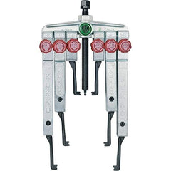 KUKKO - 8 Piece, 1-1/2 to 7-7/8" Spread, Multi-Purpose Puller Set - 1 Bolt, 6 Jaws, 11-7/8" Reach - Industrial Tool & Supply