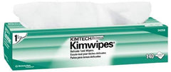 Kimtech - Dry Clean Room/Lab/Critical Task Wipes - Pop-Up, 16-5/8" x 14-3/4" Sheet Size, White - Industrial Tool & Supply