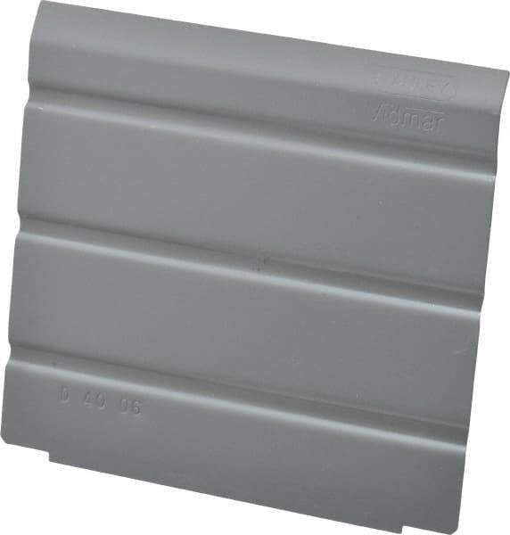 Vidmar - Tool Box Steel Drawer Divider - 4-1/4" Wide x 4-5/8" Deep x 4-1/2" High, Gray, For Vidmar Cabinets - Industrial Tool & Supply