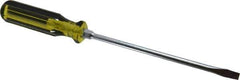 Stanley - Standard Slotted Screwdriver - Round Shank, Acetate Handle - Industrial Tool & Supply