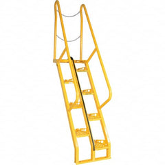 Vestil - 102-7/16" High 350 Lb Capacity 8 Step Alternating Tread Stair - Industrial Tool & Supply