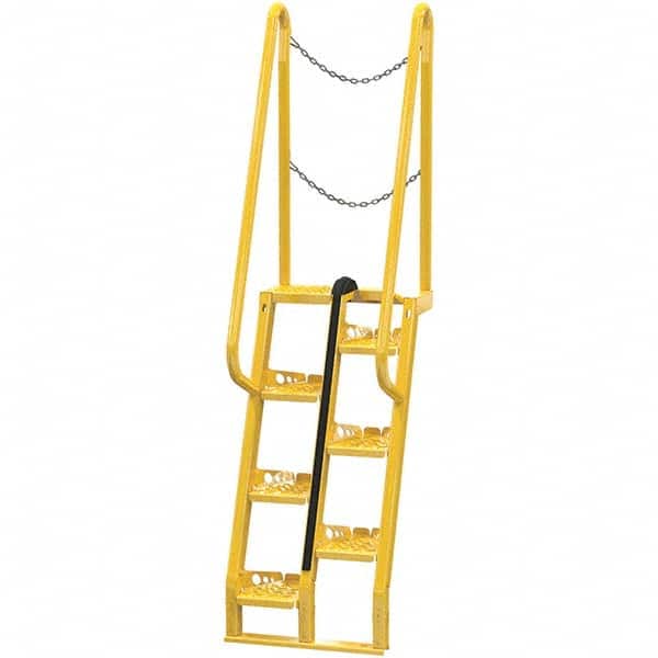 Vestil - 90" High 350 Lb Capacity 7 Step Alternating Tread Stair - Industrial Tool & Supply