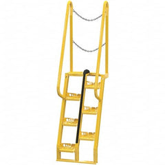 Vestil - 90" High 350 Lb Capacity 7 Step Alternating Tread Stair - Industrial Tool & Supply