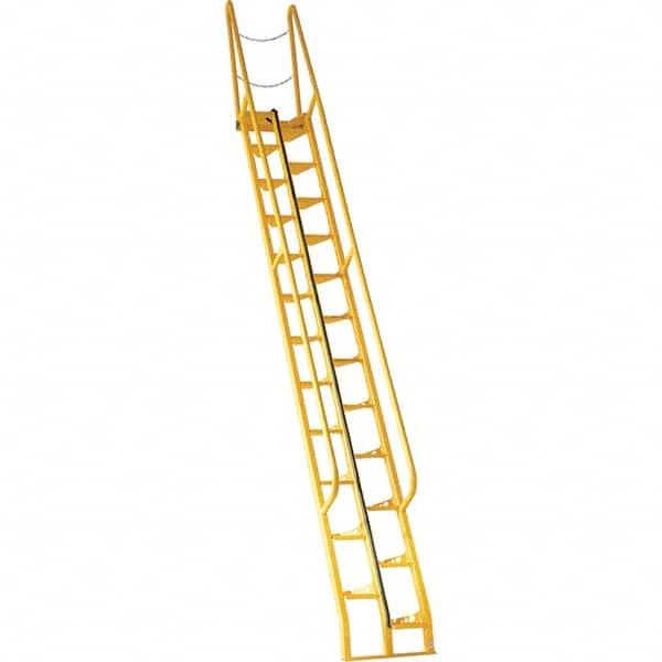 Vestil - 209-7/8" High 350 Lb Capacity 24 Step Alternating Tread Stair - Industrial Tool & Supply