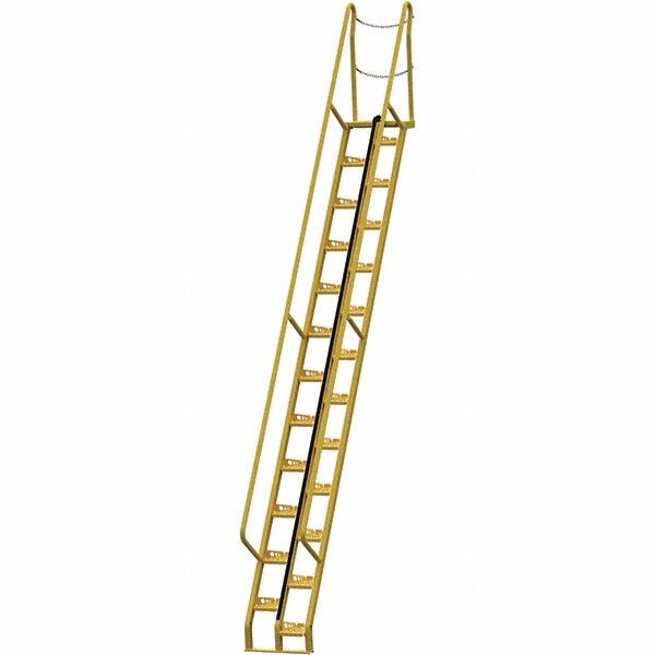 Vestil - 210-3/8" High 350 Lb Capacity 24 Step Alternating Tread Stair - Industrial Tool & Supply