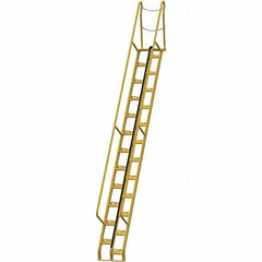 Vestil - 210-3/8" High 350 Lb Capacity 24 Step Alternating Tread Stair - Industrial Tool & Supply