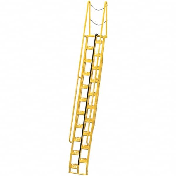 Vestil - 198" High 350 Lb Capacity 21 Step Alternating Tread Stair - Industrial Tool & Supply