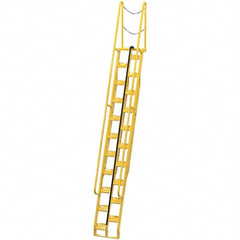 Vestil - 198" High 350 Lb Capacity 21 Step Alternating Tread Stair - Industrial Tool & Supply