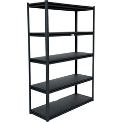 Vestil - 5 Shelf Steel Shelving - 2,000 Lb Capacity, 18" Wide x 72" High x 48" Deep - Industrial Tool & Supply