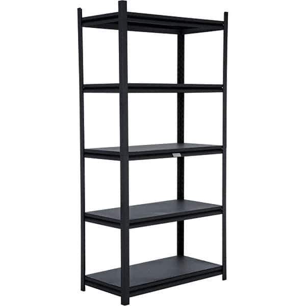 Vestil - 5 Shelf Steel Shelving - 2,000 Lb Capacity, 18" Wide x 72" High x 36" Deep - Industrial Tool & Supply