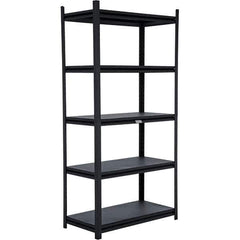Vestil - 5 Shelf Steel Shelving - 2,000 Lb Capacity, 18" Wide x 72" High x 36" Deep - Industrial Tool & Supply