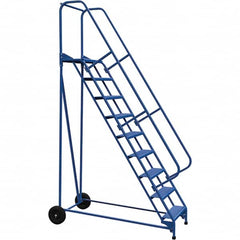 Vestil - 120" High 350 Lb Capacity 9 Step Ladder - Industrial Tool & Supply