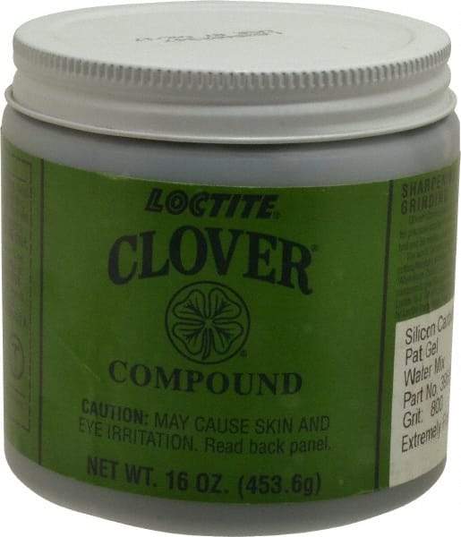Loctite - 1 Lb Water Soluble Compound - Compound Grade Super Fine, 800 Grit, Black & Gray, Use on General Purpose - Industrial Tool & Supply