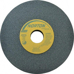 Norton - 7" Diam x 1-1/4" Hole x 1" Thick, I Hardness, 80 Grit Surface Grinding Wheel - Silicon Carbide, Type 1, Medium Grade, 3,600 Max RPM, Vitrified Bond, No Recess - Industrial Tool & Supply