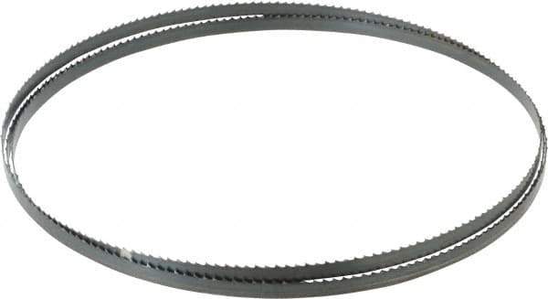 Starrett - 6 TPI, 7' 9-1/2" Long x 3/8" Wide x 0.025" Thick, Welded Band Saw Blade - Carbon Steel, Toothed Edge, Raker Tooth Set, Flexible Back, Contour Cutting - Industrial Tool & Supply