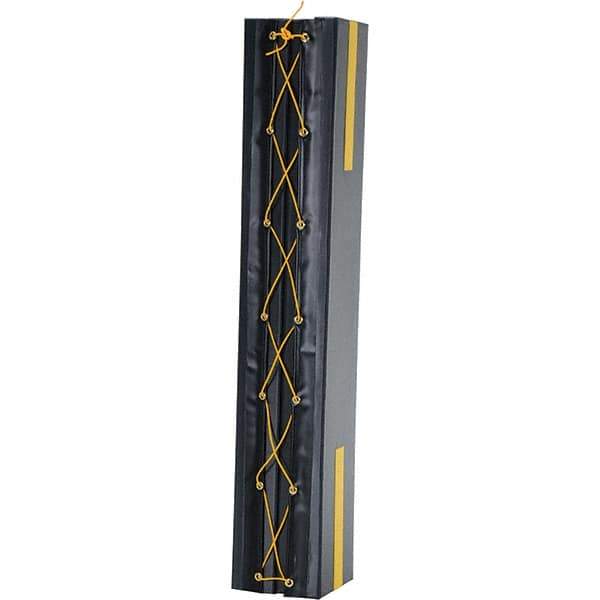 Vestil - 6" High, Column Protector - Fits 4" Columns, Black - Industrial Tool & Supply