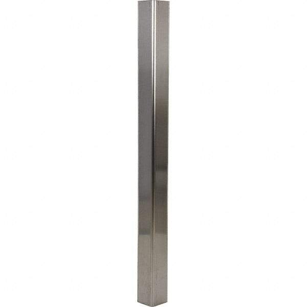 Vestil - 3-1/2" Long, Steel Corner Guard - Silver - Industrial Tool & Supply
