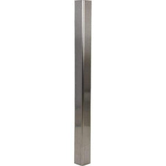 Vestil - 3-1/2" Long, Steel Corner Guard - Silver - Industrial Tool & Supply