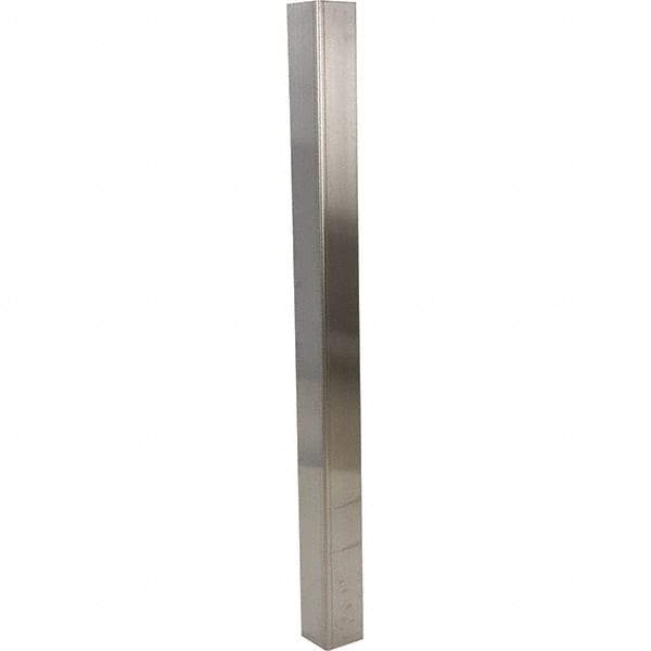 Vestil - 3-1/2" Long, Steel Corner Guard - Silver - Industrial Tool & Supply