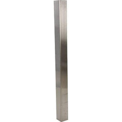 Vestil - 3-1/2" Long, Steel Corner Guard - Silver - Industrial Tool & Supply