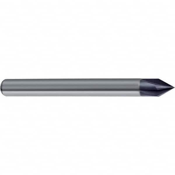 Guhring - 12mm Diam 4 Flute Single End Solid Carbide Chamfer Mill - Industrial Tool & Supply
