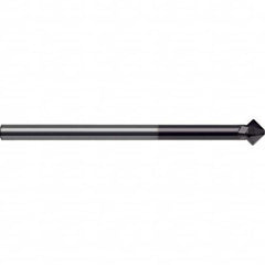 Guhring - 12mm Diam 4 Flute Single End Solid Carbide Chamfer Mill - Industrial Tool & Supply