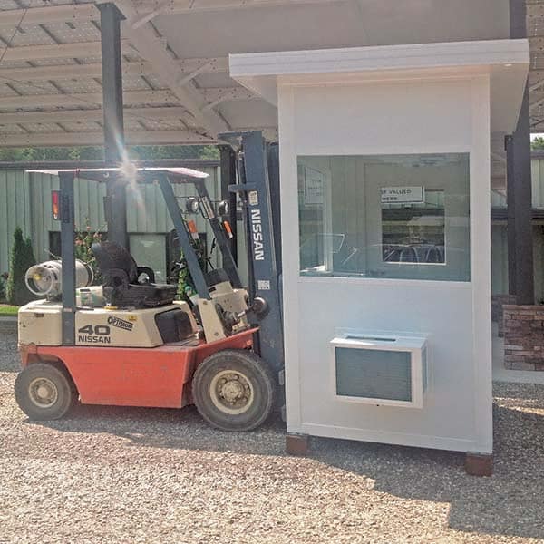 Panel Built - 6' Long x 6' Wide x 8' High, Guard Booth - Industrial Tool & Supply