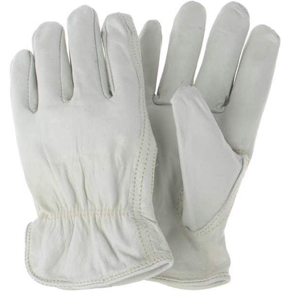 MCR Safety - Size L Leather Abrasion Protection Work Gloves - Industrial Tool & Supply