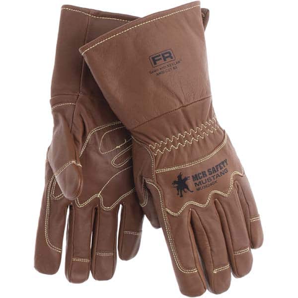 MCR Safety - Arc Flash & Flame Protection Gloves Protection Type: Arc Flash Material Type: Leather or Synthetic Leather - Industrial Tool & Supply
