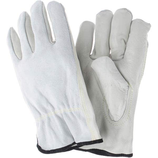 MCR Safety - Size 3XL Leather Abrasion Protection Work Gloves - Industrial Tool & Supply