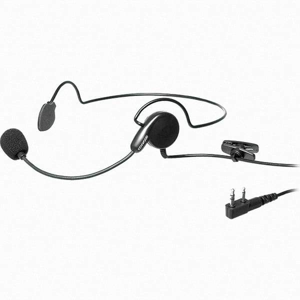 Kenwood - Behind the Head, Boom Microphone Headset with Microphone - Black, Use with Protalk Series Two Way Radios - Industrial Tool & Supply