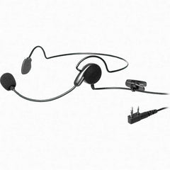 Kenwood - Behind the Head, Boom Microphone Headset with Microphone - Black, Use with Protalk Series Two Way Radios - Industrial Tool & Supply