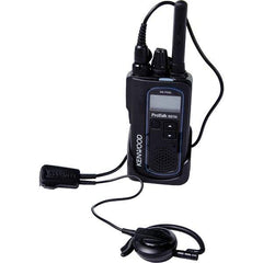 Kenwood - Ear Bud, Push to Talk Microphone Clip Mic with Earphone - Black, Use with Protalk Series Two Way Radios - Industrial Tool & Supply