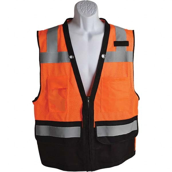 Walkers - High Visibility Vests Vest Style: Surveyor's Vest Type: Hi Visibility - Industrial Tool & Supply