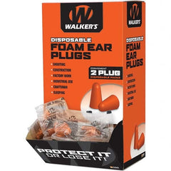 Walkers - Earplugs Disposable or Reusable: Disposable Style: Uncorded - Industrial Tool & Supply
