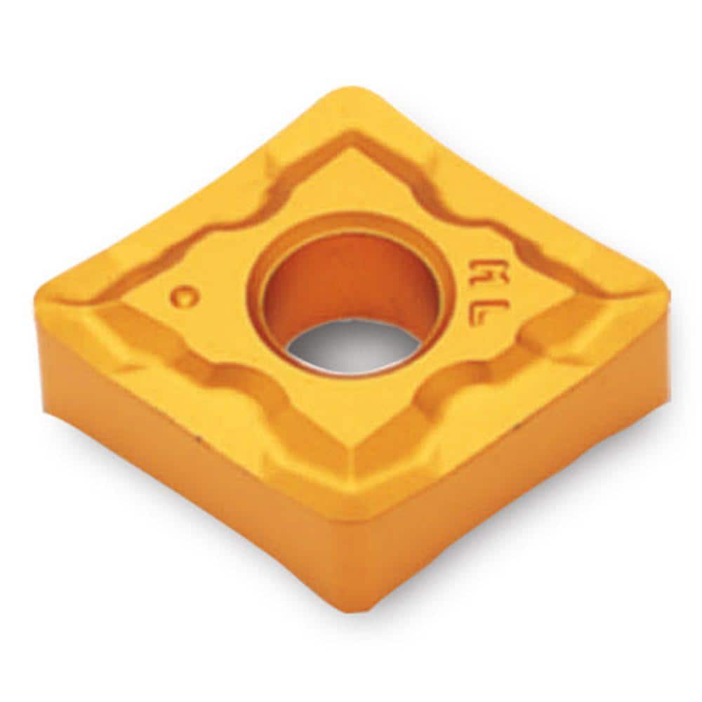 Turning Insert:  CNMG643ML TT5080,  Solid Carbide AlTiN & TiN Finish,  Neutral,  0.7600″ Long,  3/4″ Inscribed Circle,  0.0470″ Corner Radius,  80.0 &deg N/A Diamond,  Series  CNMG