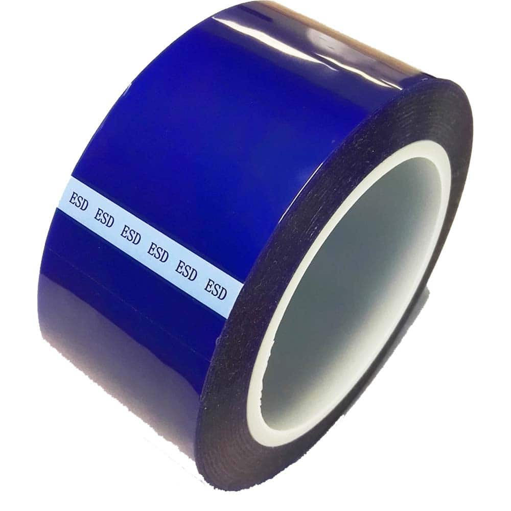 Bertech - Anti-Static Equipment Accessories; Type: ESD Polyester Tape ; Backing Material: Polyester (Film) ; Series: ESDBPT ; Tape Width (Inch): 1.25 ; Tape Length (Feet): 216.00 ; Tape Length (yd): 72.00 - Exact Industrial Supply