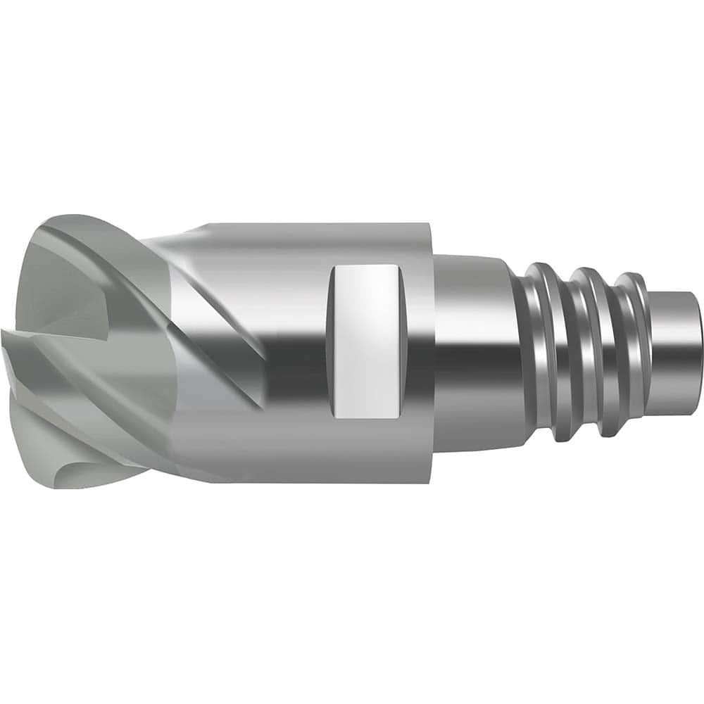 Corner Radius & Corner Chamfer End Mill Heads; Mill Diameter (mm): 20.00; Mill Diameter (Decimal Inch): 0.7870; Length of Cut (mm): 28.3000; Connection Type: E20; Overall Length (mm): 47.8000; Flute Type: Spiral; Material Grade: WIS10; Helix Angle: 35; Cu